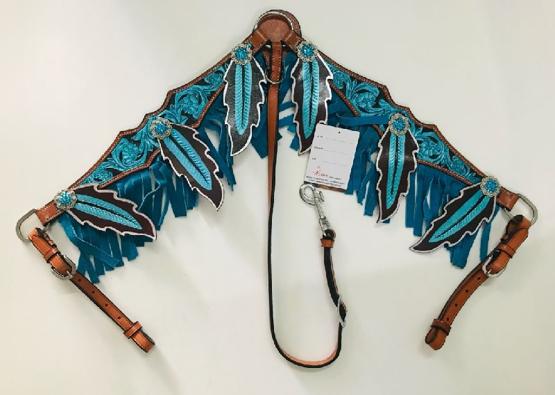 Leather Fringe Horse Breastplate