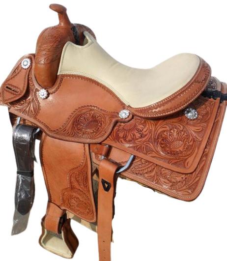 Leather Horse Western Roping Saddle, Size : 14x15Inch, 16x17Inch, 18x19Inch