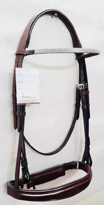Leather Red Stone Bridle