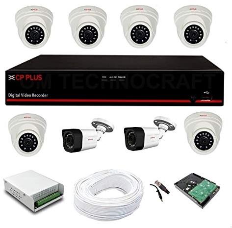 CP Plus CCTV Camera, for Bank, College, Hospital, Color : Black, Grey, White