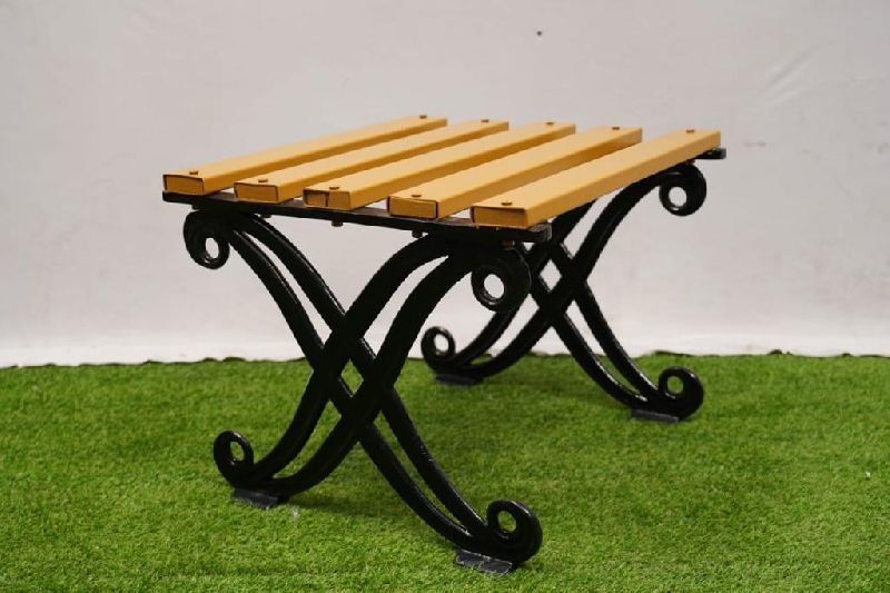 Cast Iron Folding Garden Table, Color : Black