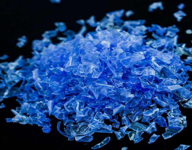 Blue PET Bottle Flakes