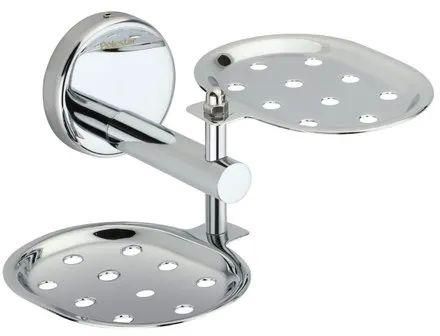 Zorba Stainless Steel Double Stand Soap Dish