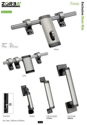 Zorba Black Silver Tuna Door Kit