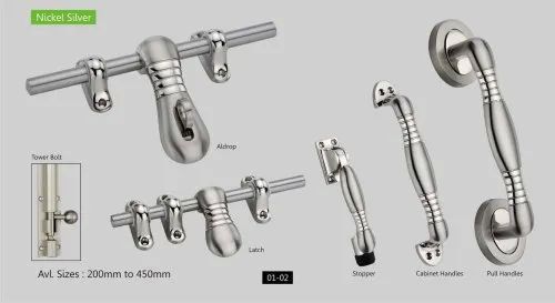 Zorba Nickel Silver Monalisa Door Kit