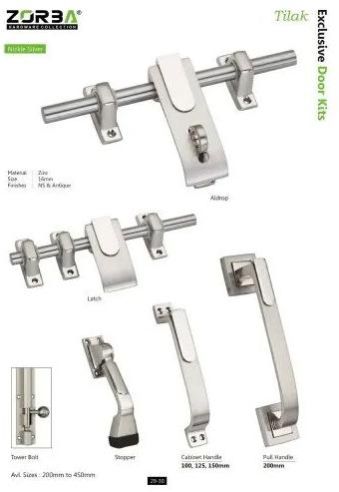 Zorba Nickel Silver Tilak Door Kit