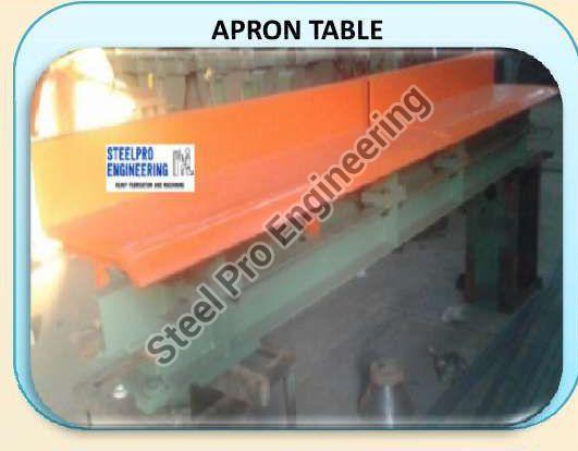 Rectangular Polished Metal Apron Table, for Industrial, Size : Standard