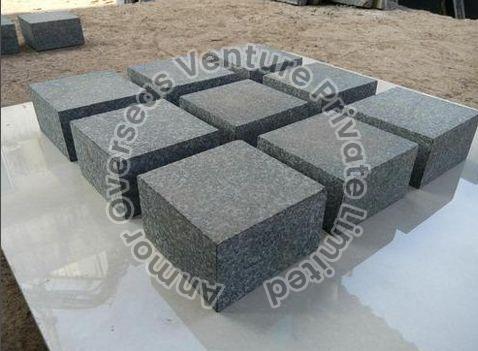 Polished Black Granite Cobbles, For Flooring, Feature : Durable, Easy To Clean