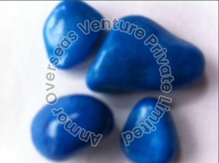 Solid Polished Blue Pebble Stone, for Staircase, Walls Flooring, Feature : Stain Resistance, Washable