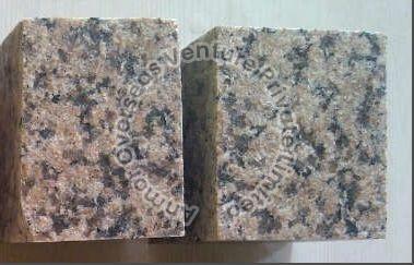 Tan Brown Granite Cobbles, for Flooring, Pattern : Plain
