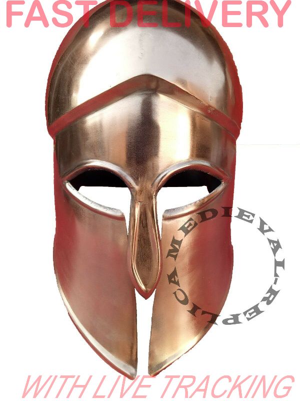 Greek Corinthian Corian Armor Knight Helmet, for Larp Role Play / Decorative, Feature : Fine Finishing