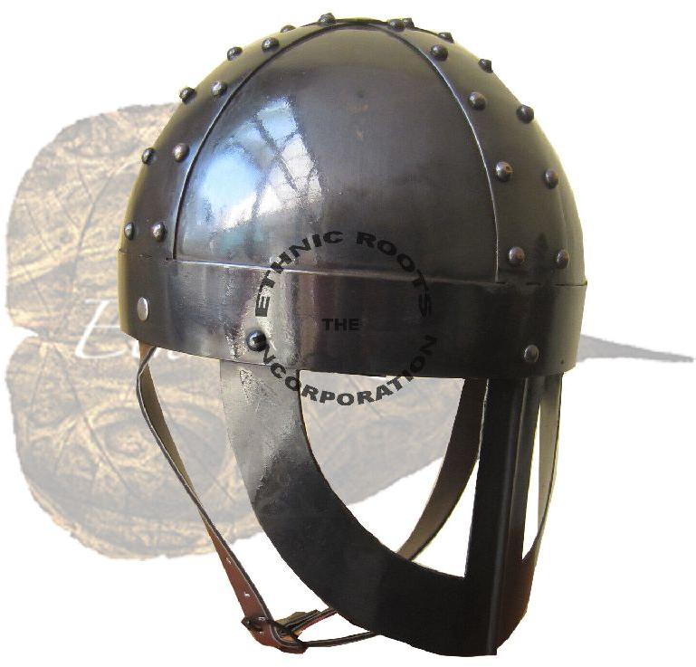 18 gage steel medieval vendel viking knight armor helmet