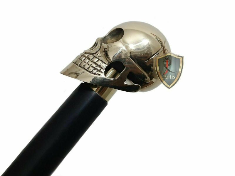 Walking Stick Full Brass Head Skull Design Cane Rosewood Crafted Walking  Cane With Solid Brass at best price in Saharanpur