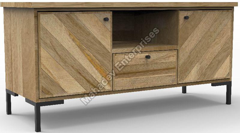 Polished Mango Acacia Wood Modular TV Unit, Feature : Durable, High Quality