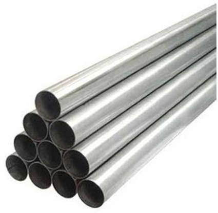 Galvanized Iron ERW Round Pipe, for Construction, Length : 5-10Mtr