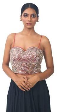 Mirror Work Rani Pink Blouse