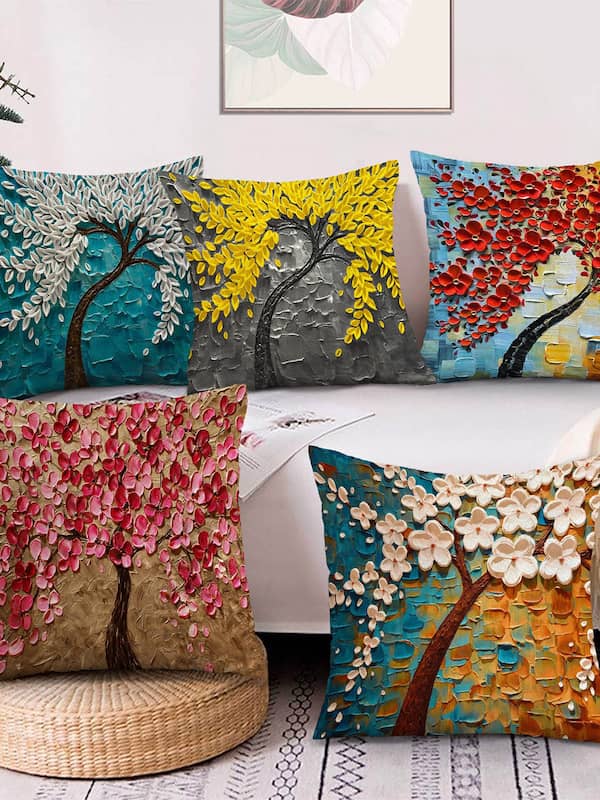 Cotton Fancy Cushion Covers, for Bedding, Home, Hotel, House, Lodge, Feature : Anti Shrink, Soft
