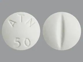 Atenolol 50 mg Tablets, Grade : Medicine Grade