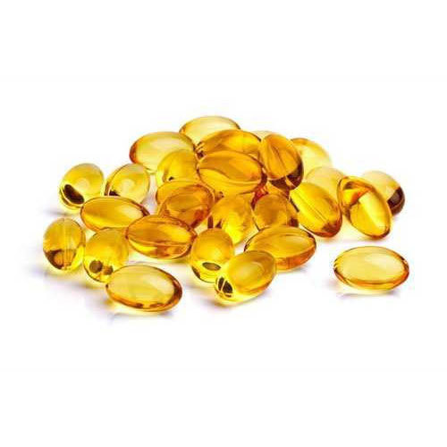 Seacod Cod Liver Oil Capsule, for Concentration, Color : Yellow