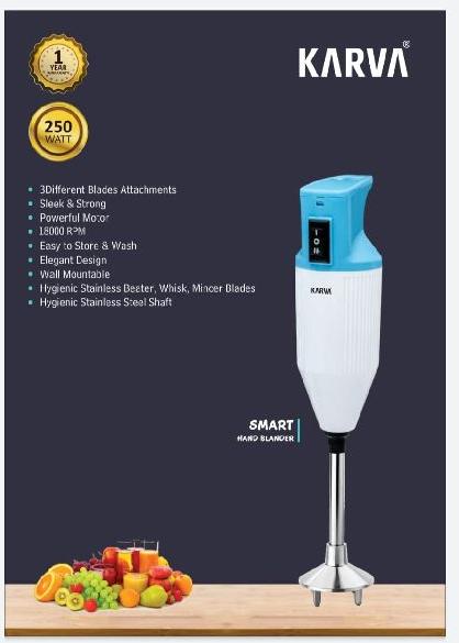 White Electric Hand Blender, Automatic Grade : Semi Automatic