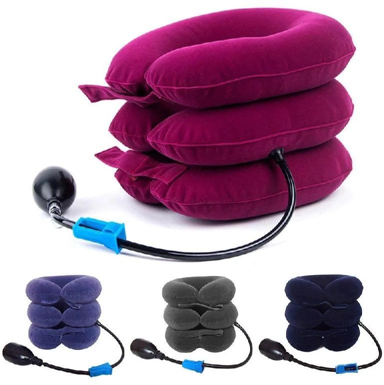 Plain Cotton Inflatable Travel Pillow, Feature : Comfortable, Easily Washable