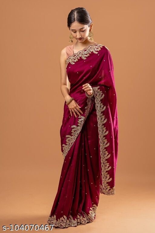 fancy fabric saree