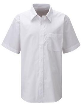 Boys Half Sleeve School Shirt, Pattern : Checked, Plain