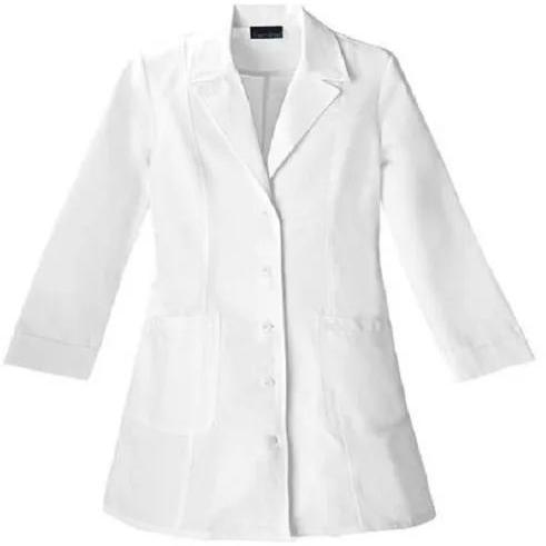 Cotton Plain Girls School Lab Coat, Size : Small, Medium, Large, XL