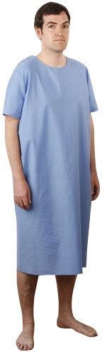 Half Sleeve Male Patient Gown, for Hospital Use, Pattern : Plain