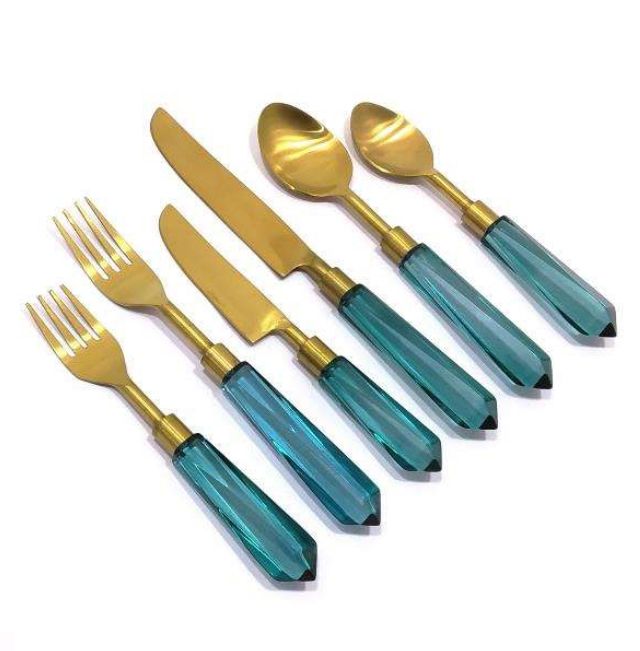 Stainless Steel Acrylic Cutlery Set