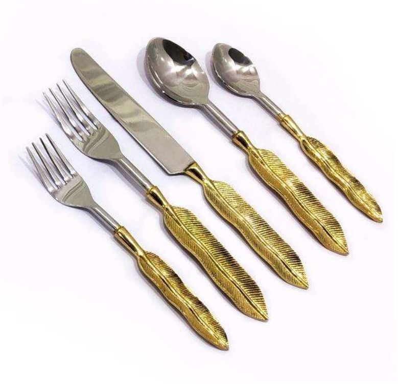 Stainless Steel Brass Cutlery Set, Style : Contemporary