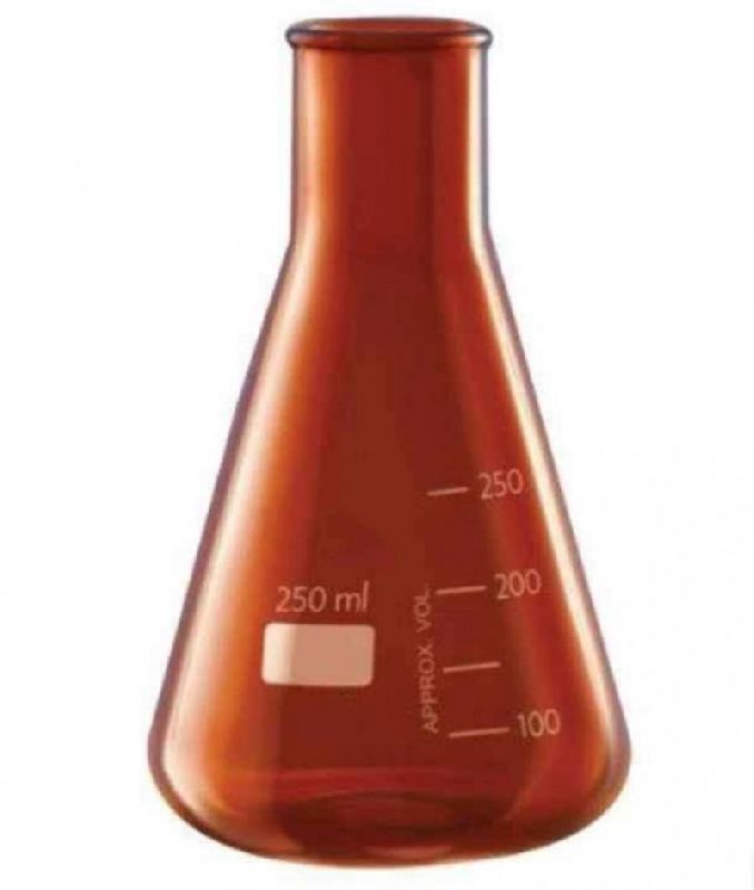 Amber Color Conical Flask