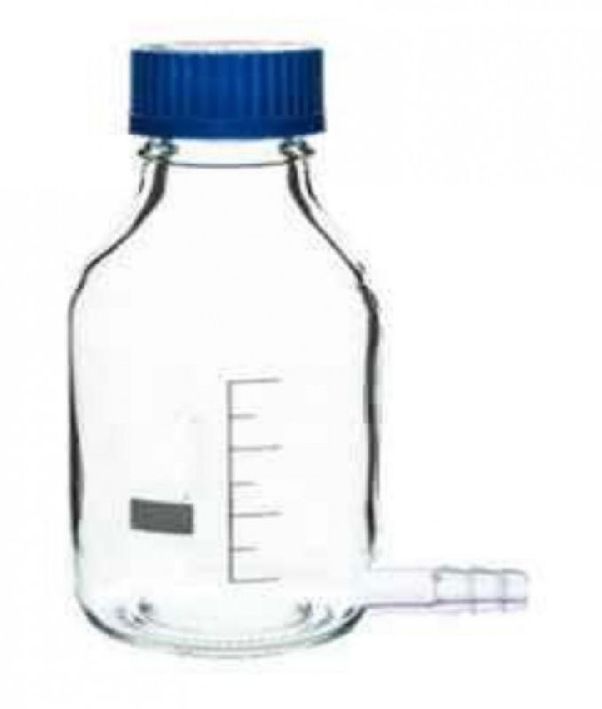 Aspirator Bottle with Screw Cap, for Laboratory, Pattern : Plain