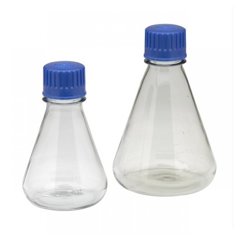 Conical Flask With Screw Cap, for Laboratory, Packaging Type : Paper Box