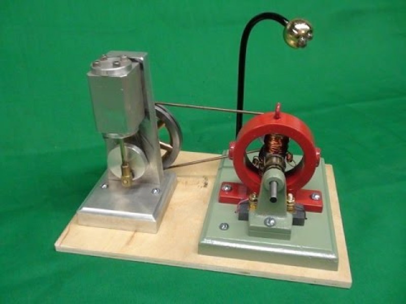 Polished Metal Dynamo Working Model, for Laboratory