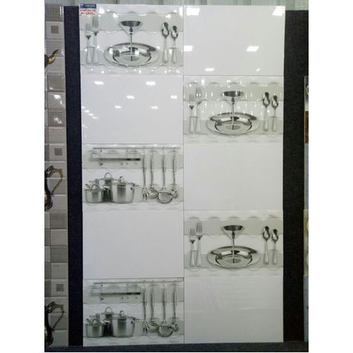 Rectangular Ceramic kitchen wall tiles, Color White, Grey, Black etc
