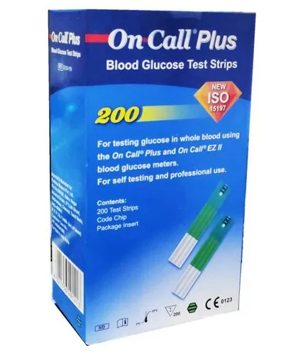 Plastic Blood Glucose Test Strips at Rs 950 / Box | Diagnosol Healthtech