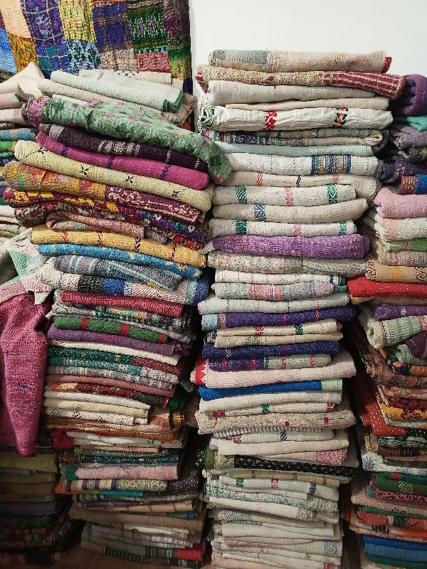 vintage handmade kantha quilts