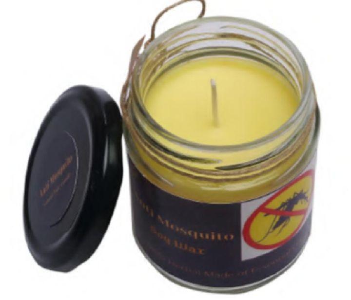Round Anti Mosquito Jar Candles, for Decoration, Feature : Attractive Designs, Durable, High Quality