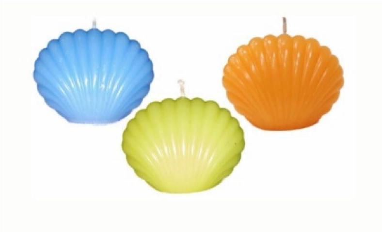 Little Sea Shell Candles, for Smokeless, Fine Finished, Attractive Pattern, Smooth Texture, Stylish Design