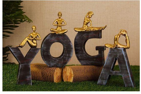 Yoga Word Sculpture