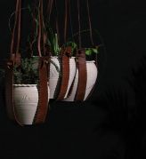 Polished Leather Pot Hanging Stand, for Decoration, Size : Standard