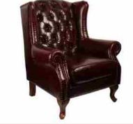 Leather Vintage Single Seater Sofa, Size : 90x112x90 cm