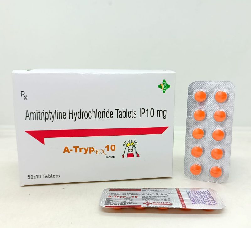 Amitriptyline Hydrochloride 10mg Tablets, Shelf Life : 2 Yrs