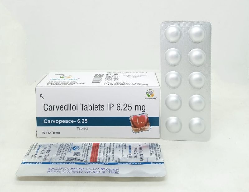 Carvedilol 6.5mg tablets