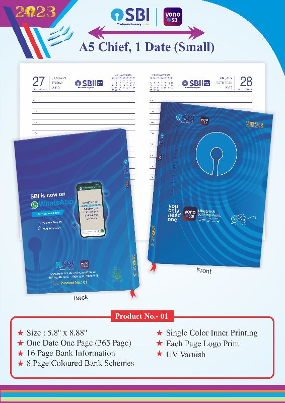 SBI Diary 2023 (A5 Size)