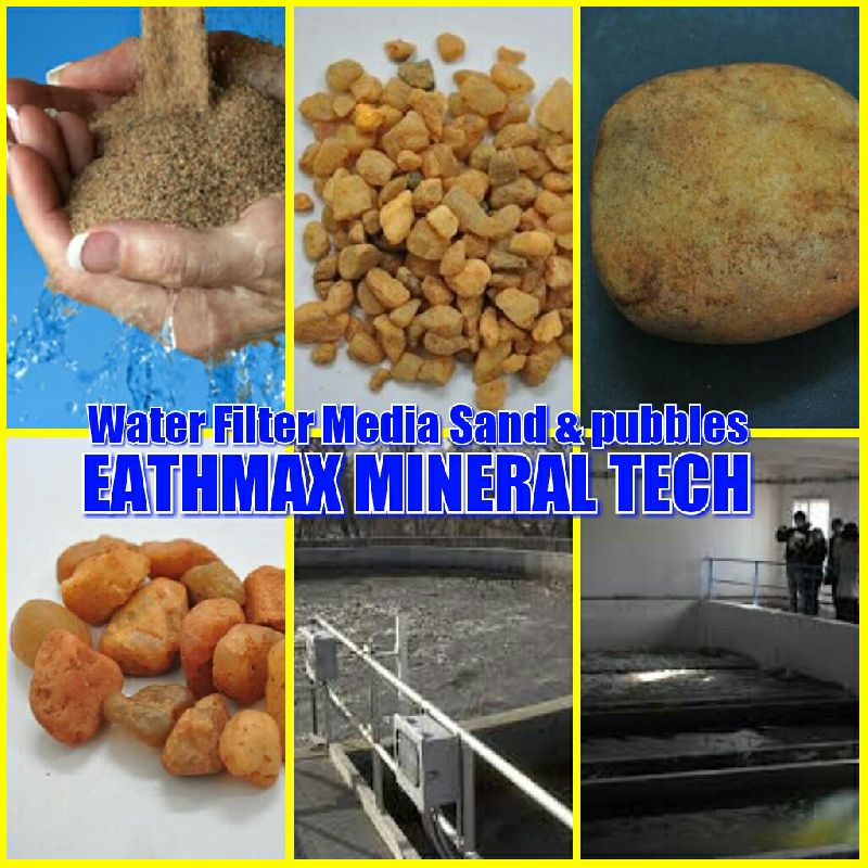 Water Filter Media Sand and Pebbles, Color : Brown