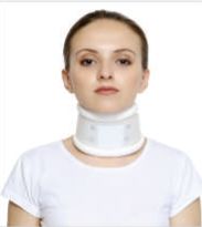 Fox Cotton Hard Cervical Collar, for Clinical use, Pattern : Plain, Shaped