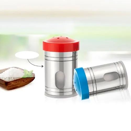 Round Stainless Steel Salt and Pepper Sprinkler, for Home, Hotel, Restaurant, Feature : High Quality