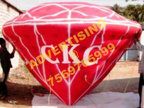 Diamond Shaped Advertising Balloon, Size : 10x10ft